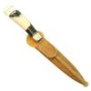 Cuchillo Eco Asta y Ciervo 16Cm Acero Inox Vaina Cuero Crudo - Imagen 2