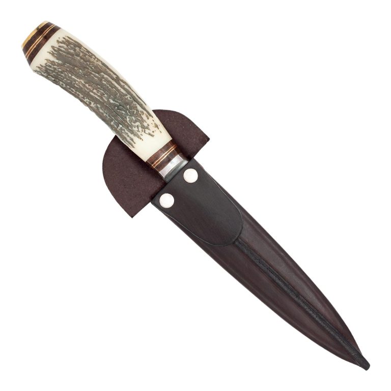 Cuchillo Eco Ciervo 14 Cm Acero Inox Vaina Vaqueta