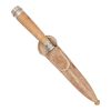 Cuchillo Cuero Crudo y Alpaca 14Cm Acero Inox Vaina Cuero Crudo