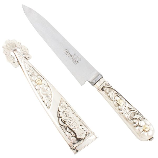 Cuchillo Criollo De Alpaca Labrada 14Cm Acero Inox