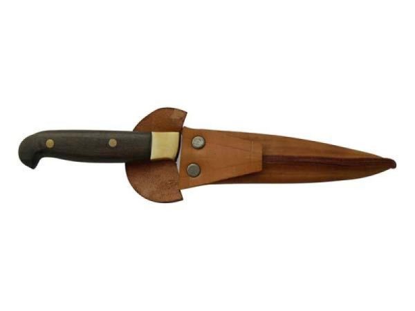 Cuchillo Entrerriano Madera 13Cm Acero Inox Vaina Vaqueta - Imagen 3