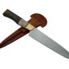 Cuchillo Entrerriano Madera 17Cm Acero Inox Vaina Vaqueta - Imagen 2