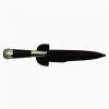 Cuchillo Madera y Alpaca 26 Cm Acero Inox Vaina Vaqueta Cocida - Imagen 3