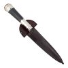 Cuchillo Madera y Alpaca 14 Cm Acero Inox Vaina Vaqueta Cocida