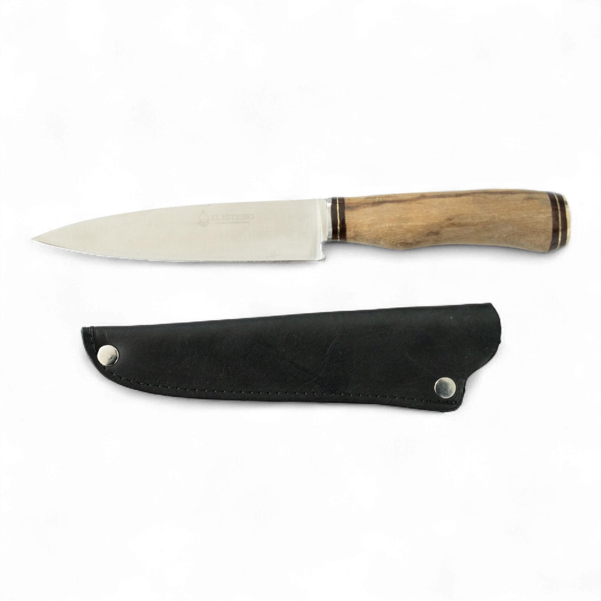 Cuchillo Madera 14Cm Acero Inox EL ESTRIBO con Vaina Eco - Imagen 3