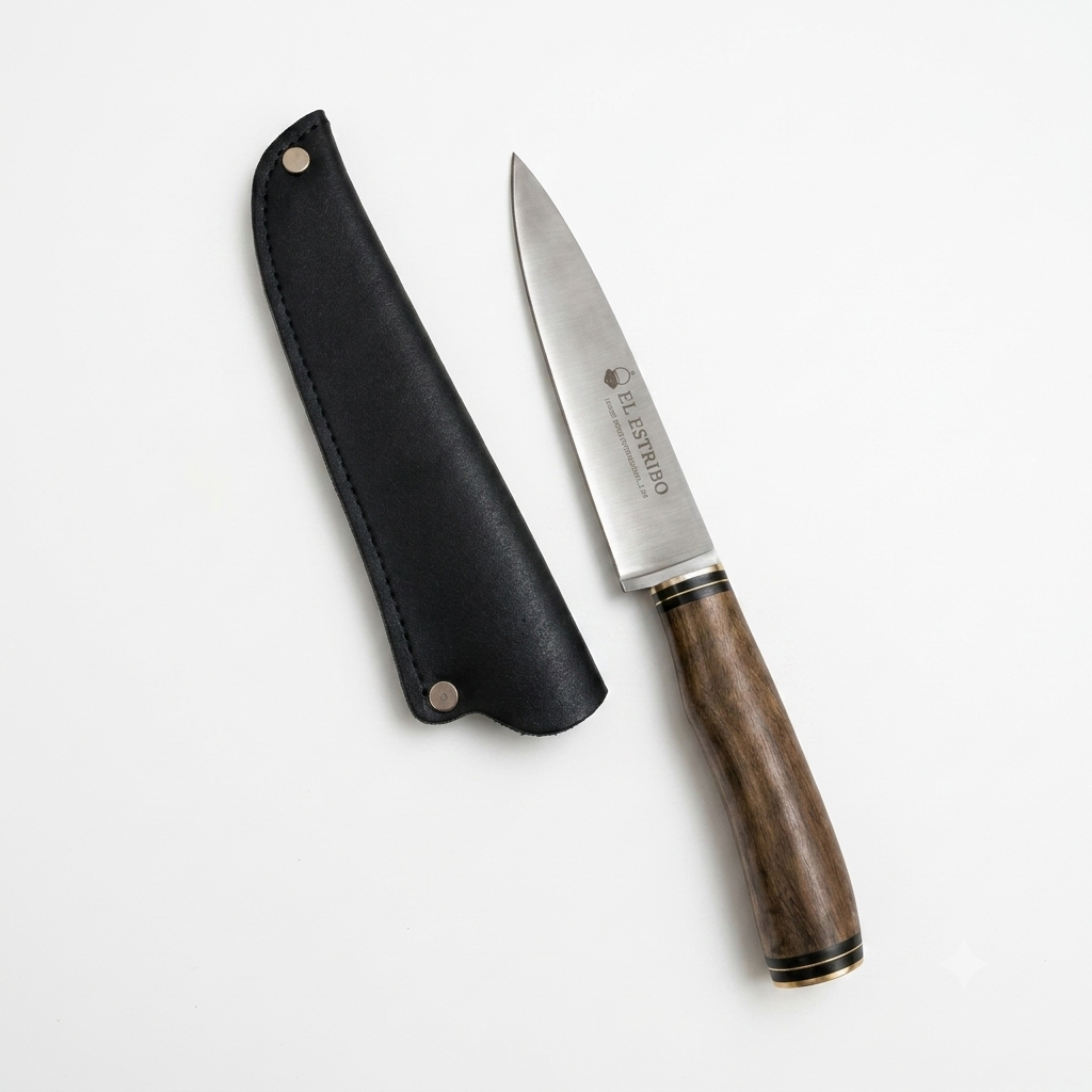 Cuchillo Madera 14Cm Acero Inox EL ESTRIBO con Vaina Eco - Imagen 4